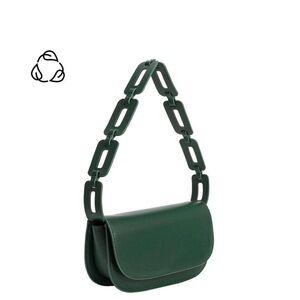 Melie Bianco Dark Green Vegan Shoulder Bag Crossbody NWT